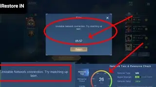 how to fix unstable network in mobile legends 