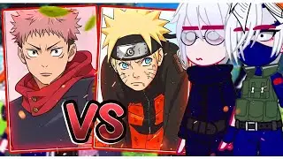 ||Naruto and Jujutsu Kaisen reacting to NARUTO VS ITADORI|| \\🇧🇷/🇺🇲// ◆Bielly - Inagaki◆