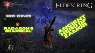 Elden Ring - Fight Ancient Hero of Zamor Boss Solo Greatsword