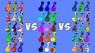 Stickmen Space Hopper Points Race - Countries vs Colors vs YouTubers