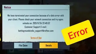 you have terminated your connection bgmi
