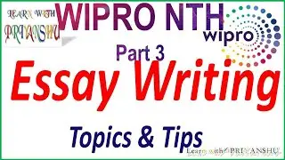 Wipro Essay Writing |Wipro Essay writing topics and tips| How to write Essay