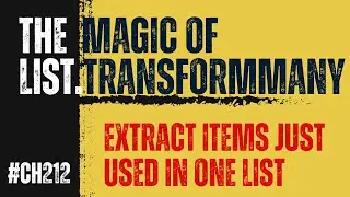 Extract Items Just Used in one List Using List.TransformMany