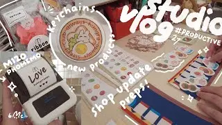 STUDIO VLOG ✿ Prepping for shop update! | Unboxing products from Vograce and Alibaba & M120 Phomemo.