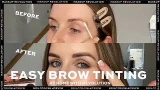 QUICK AT HOME BROW TINTING | MAKEUP REVOLUTION