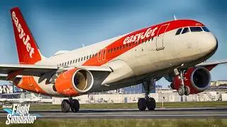 EasyJet A320 | Glasgow to London Gatwick | Full Flight | MSFS 2024 | Fenix A320
