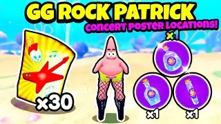 GG Rock Patrick MORPH! (ALL 30 LOCATIONS!) | Roblox SpongeBob Simulator
