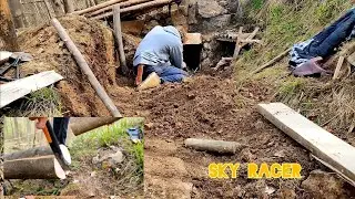 Holzwand Bau Bushcraften | Sky Racer