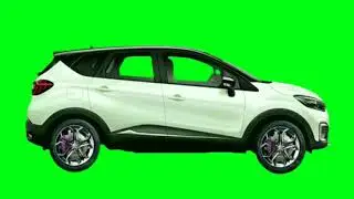 White Suv Green Screen || Green Screen Car