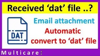 How to open dat file | Email attachment change automatically
