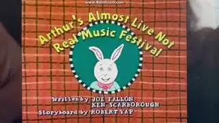 Arthur Arthur’s almost live not real music festival title card