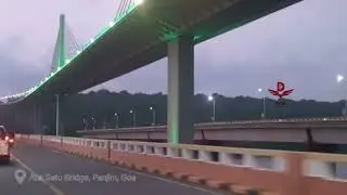 Goa Atal Setu Bridge in Night Lighting effect || Panjim Goa