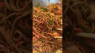 Гречневая лапша с овощами WOK #shorts