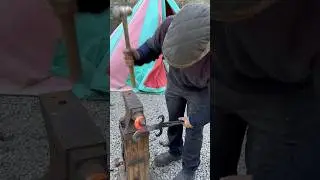 Making a moter bike kickstand puck from wood and steel 