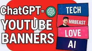 How to create a YouTube banner using AI |Google Nano banana 