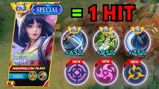 MIYA BEST ONE HIT DELETE BUILD 2023!! (MUST WATCH) │ BUILD TOP 1 GLOBAL MIYA ~ MLBB