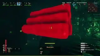 Valheim glitching out of a crypt.