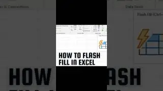 Flash fill in Excel with ease 