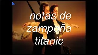 notas de zampoña titanic