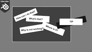 Blender Tip:  Most Common Blender Questions