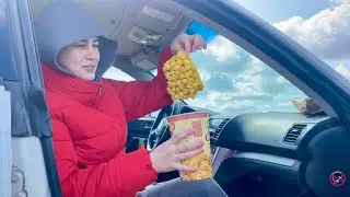 Ира говорит на Азербайджанском. Кебаб у гайнаны.