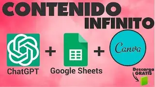ChatGPT + Google Sheets + CANVA @OpenAI @GoogleEspana @canva