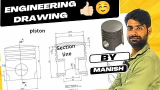 mechanical engineering drawing in hindi type of line section view details by 