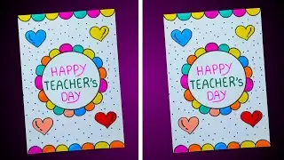 Happy Teachers Day Card / Teachers Day Greeting Card / Teachers Day Card Easy / Happy Teachers Day