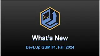 GBM #1 - What is new with the Club? | Fall 2024