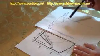 Штора Бокал - крой и пошив.