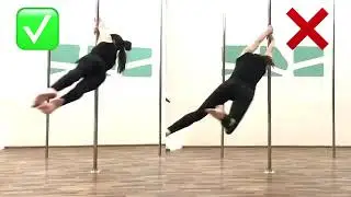 Pole Dance уроки. Начальный уровень. Крутка в открытом хвате.