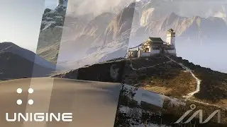 UNIGINE 2.16 3D Realtime Environment Demo (Terrain Breakdown) / Kulun Temple