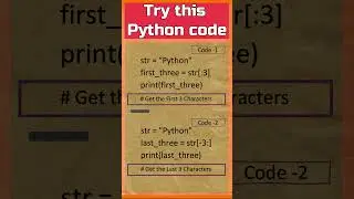 9 - Try this Python Code | Python for Beginners | Interview Questions for freshers | Python Coding