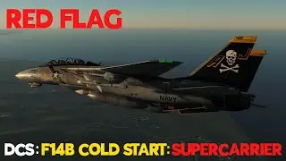 DCS F14B Cold Start Supercarrier