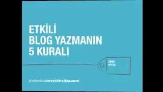 Etkili blog yazmanın 5 kuralı - Ömer Ertaş