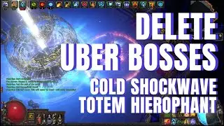 [POE 3.22] 56 MIL DPS - Cold Shockwave Totem Hierophant - Ubers Showcase & Full Build Guide
