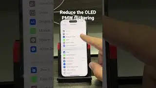 Reduce the PMW flickering on OLED iphone so no more headaches