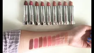 New Maybelline Inti-Matte Nude Lipsticks - Lipswatch + Review