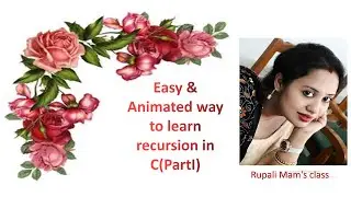 🌸🌸EASY & ANIMATED WAY TO LEARN RECURSION IN C(PARTI)🌸🌸