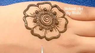 Day 57/60..Quick & Easy Trendy Stylish Backhand Mehndi Design | Henna Designs | Simple Mehndi Design