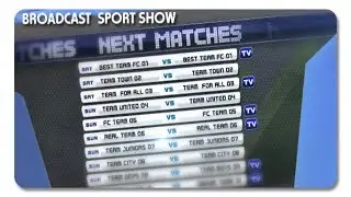 Broadcast Sport Show by Fonse 3083003 | After Effects Template