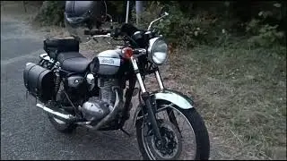 筑後の山飛形山からのパノラマと、女優永野芽郁の愛車カワサキエストレア　パ-ト2