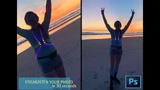 Straighten your photo in 30 SECONDS using Adobe Photoshop