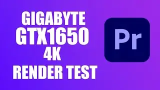 Premiere Pro : Render speed test with GIGABYTE GTX 1650 (4GB) | 2023 