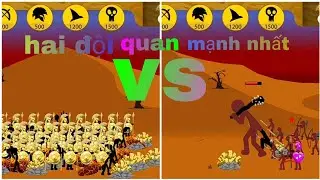 Stick war legacy | đội quân lính vàng  VS người quên cực Mạnh | ABC hmoob