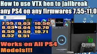 How to use VTX hen to Jailbreak PS4 Alternative to Goldhen w/ PPPwn lite 5.5