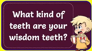What kind of teeth are your wisdom teeth? Correct