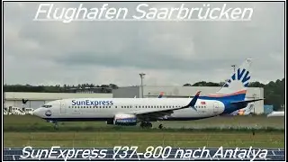 SunExpress 737-800 fliegt ab Flughafen Saarbrücken nach Antalya