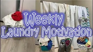 BUSY MAMA OF FOUR WEEKLY LAUNDRY MOTIVATION | LOADS OF LAUNDRY FOR A FAMILY OF 6 | LET'S DO LAUNDRY