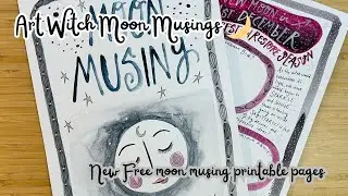 New moon musing printable pages